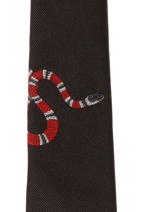 gucci tie snake price|Gucci Snake Solid Tie .